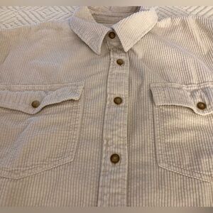 American Eagle Wide Corduroy Button Down Shirt/Jacket 2 Front Pockets So Soft!